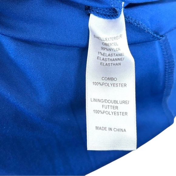 ADRIANNA PAPELL BLUE FLORAL LACE 3/4 SLEEVE STRETCH FITTED SHEATH COCKTAIL DRESS - Picture 14 of 15